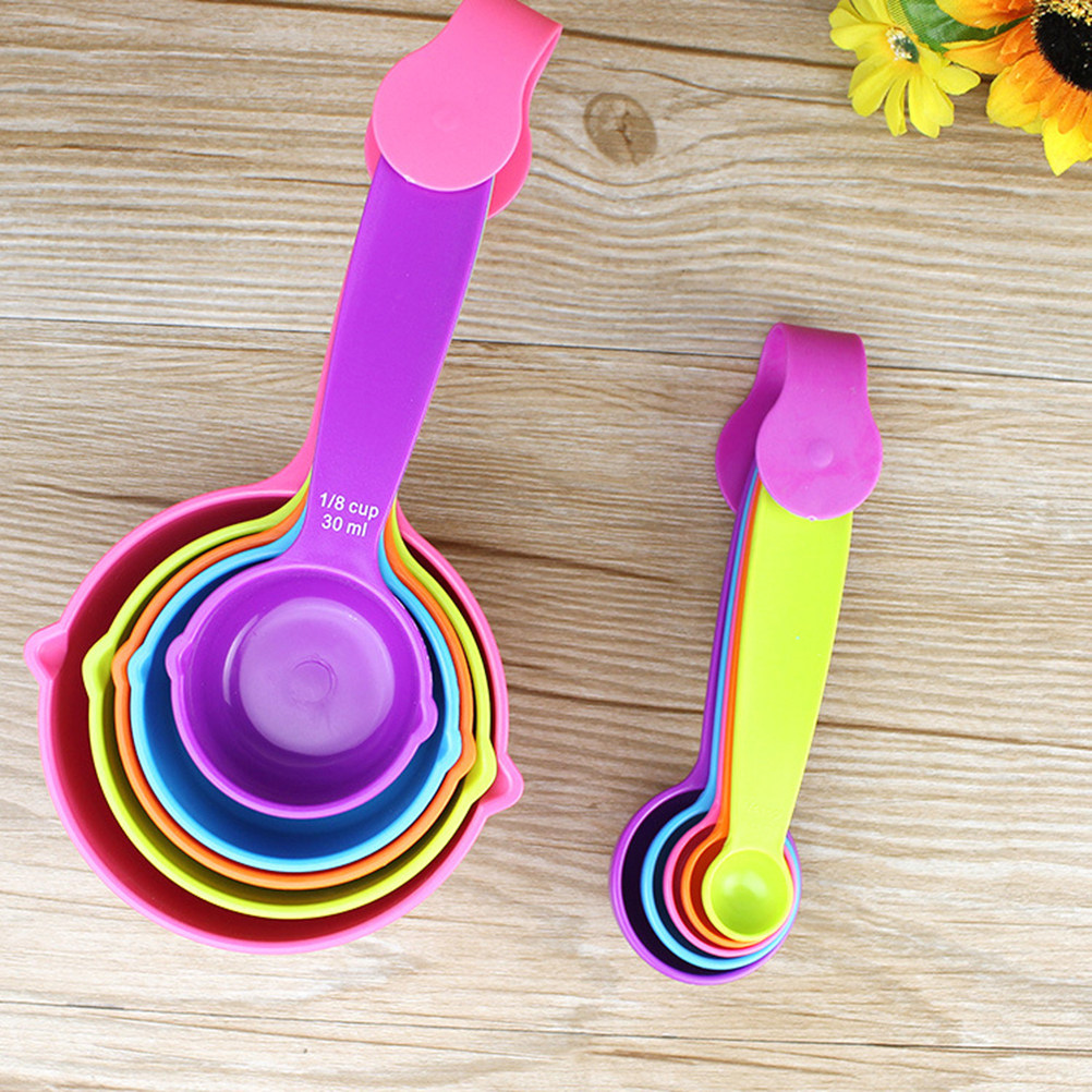 Kitchen Baking Soda - 10Pcs Plastic Measuring Spoons Set Precise
