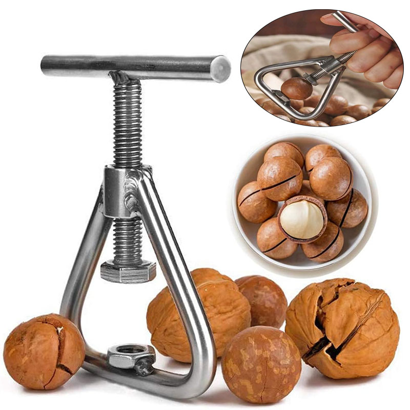 Kitchen Job - Stainless Steel Manual Nut Opener Cracker