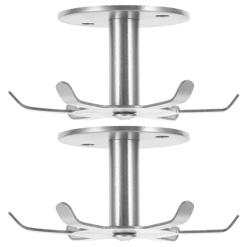 Kitchen Utensils - 2Pcs Stainless Steel Rotatable Sundries Hook