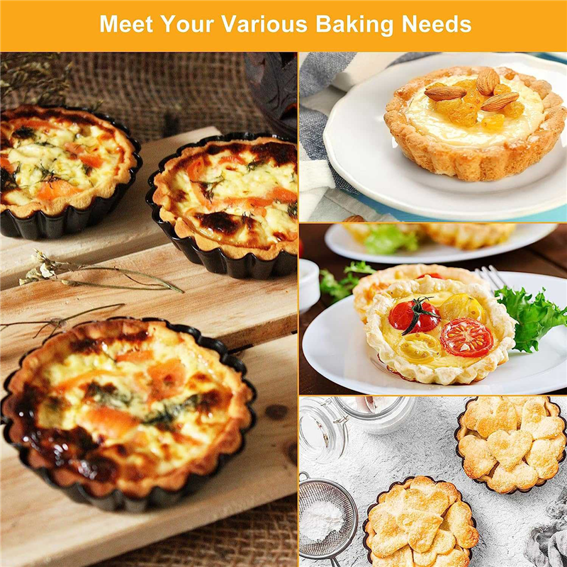 Tart Pan Loose - ELEG-Tart Pan Carbon Steel Non-Stick Removable