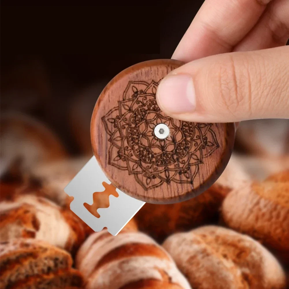 Dough Scraper Curved - Bread Bakery Lame Tools Wooden Scraper