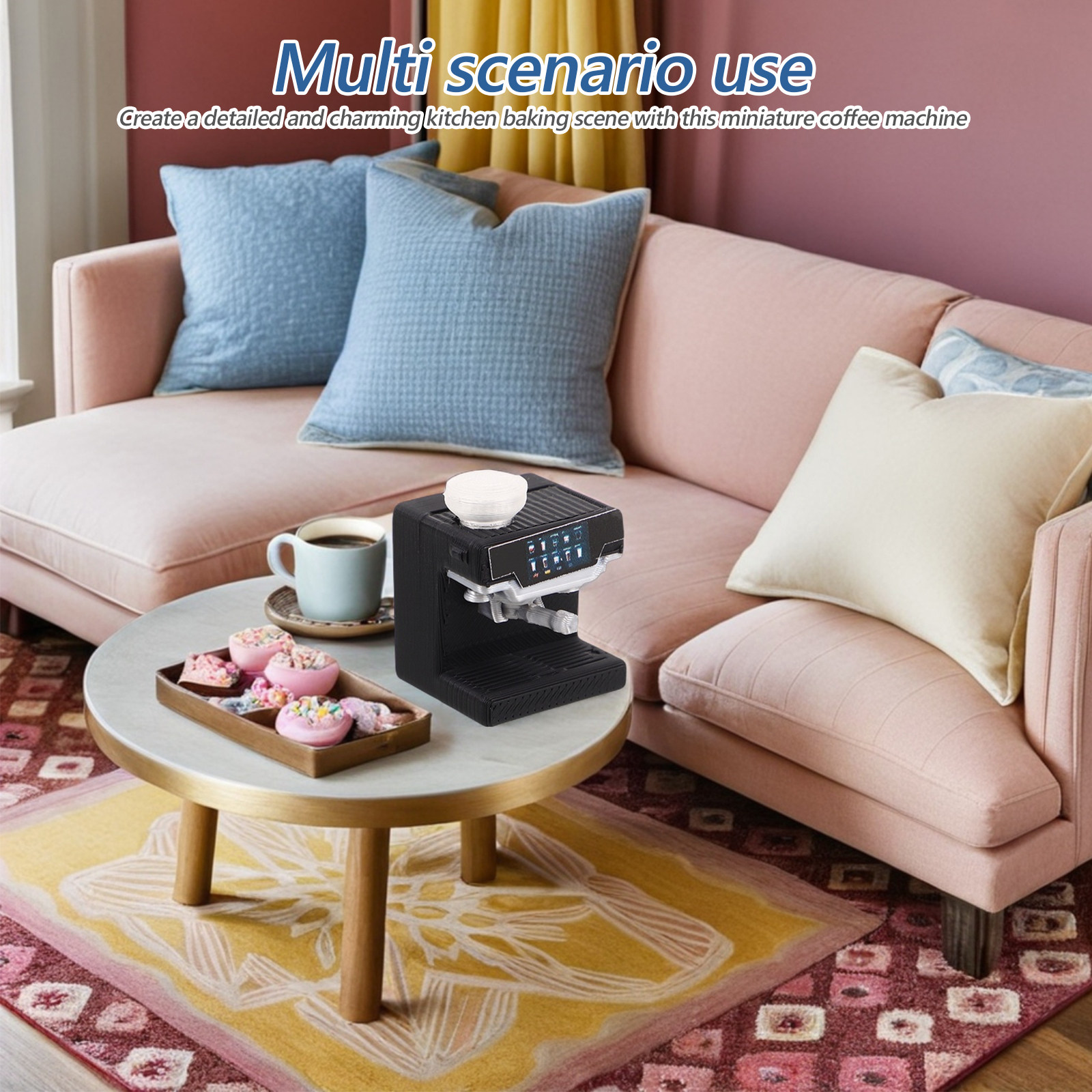 Kitchen Baking Appliances - Mini Coffee Machine Dollhouse Accessories Realistic