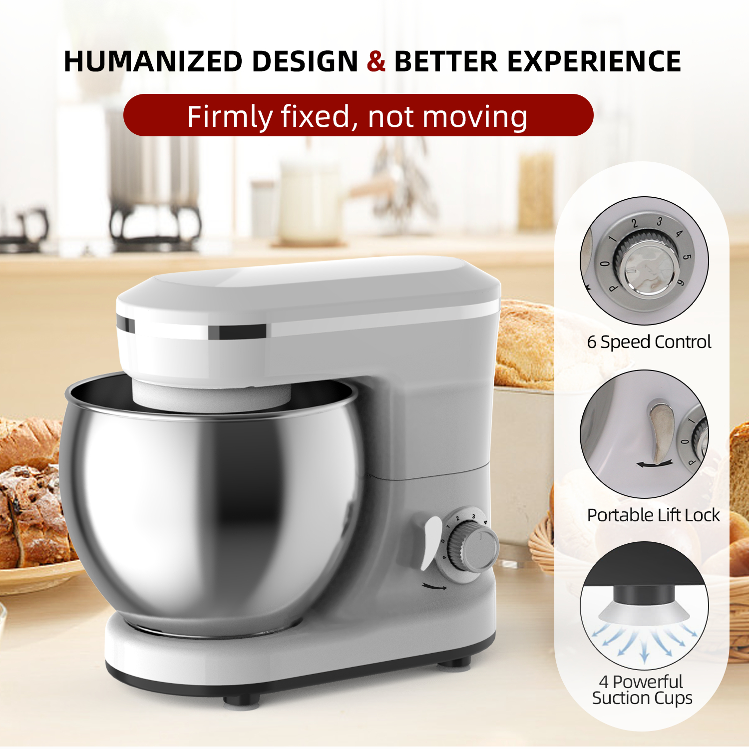 5L Multifunction Electric Stan - Kitchen Robot Baking incelemesi ve fiyatı