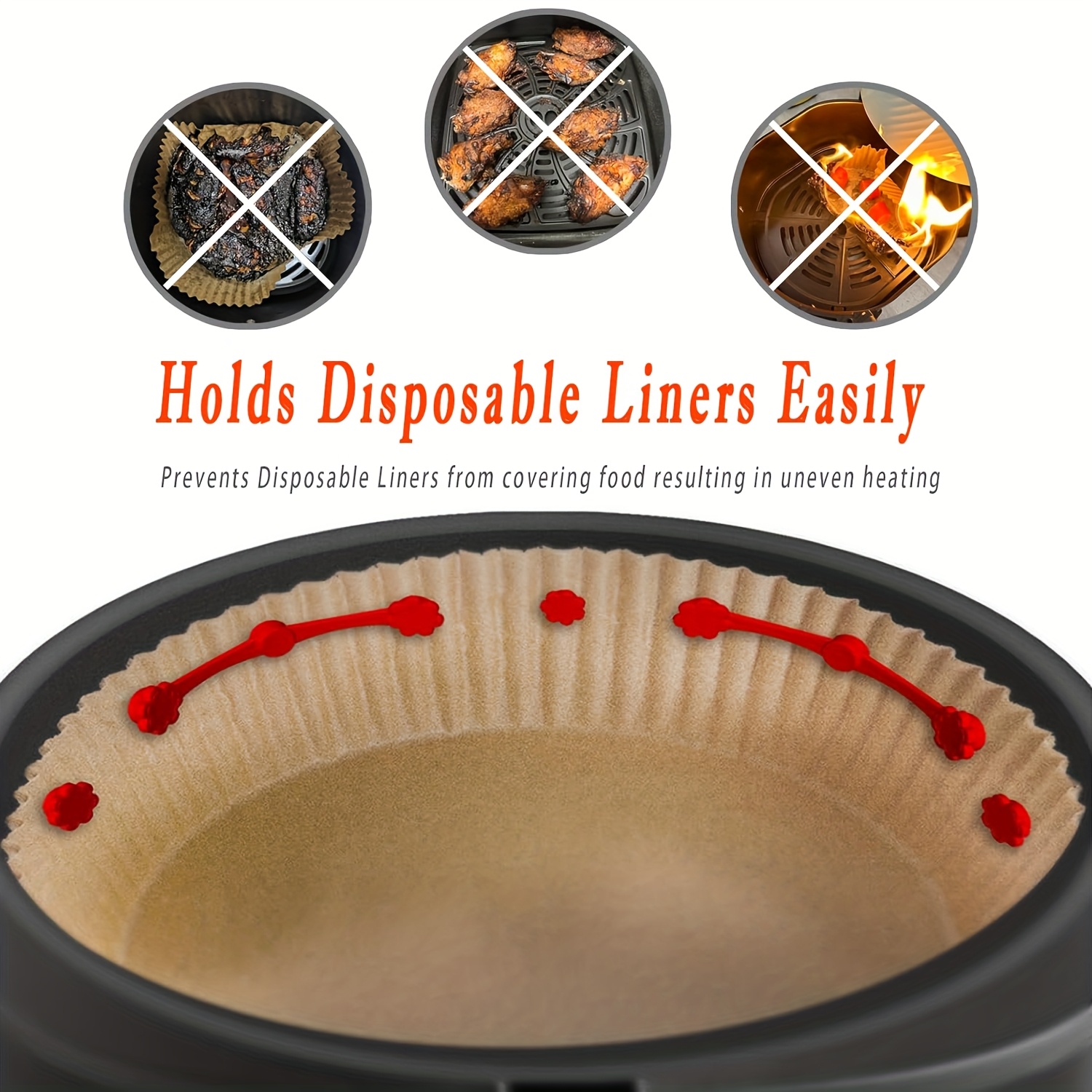 1/2Set Air Fryer Magnet Silico - Kitchen Baking Paper incelemesi ve fiyatı