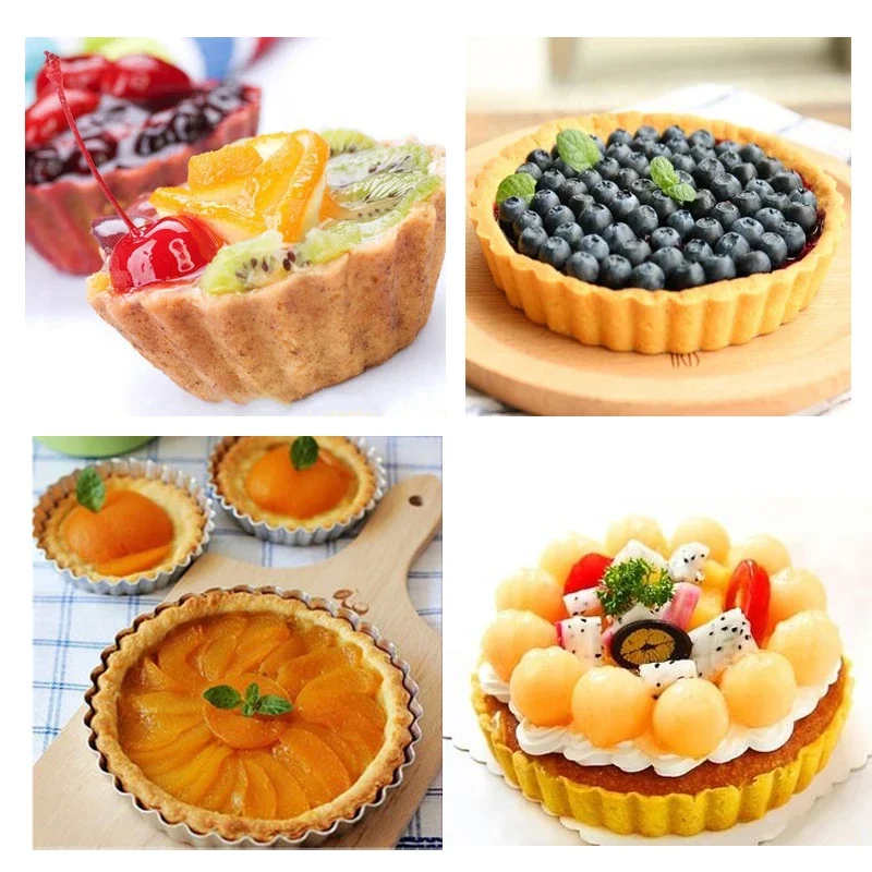 6Pcs Non-Stick Tart Quiche Fla - Tart Pan Loose incelemesi ve fiyatı
