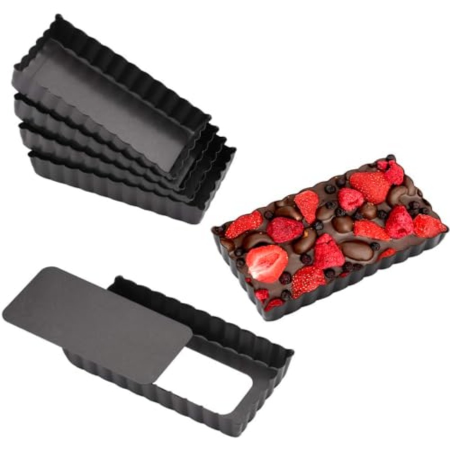 Mini Tart Pan Set of 6 Rectang - Tart Pan Loose incelemesi ve fiyatı