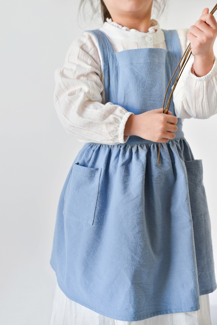 Kids Cotton Apron Dress Parent - Baking Kitchen For Kids incelemesi ve fiyatı