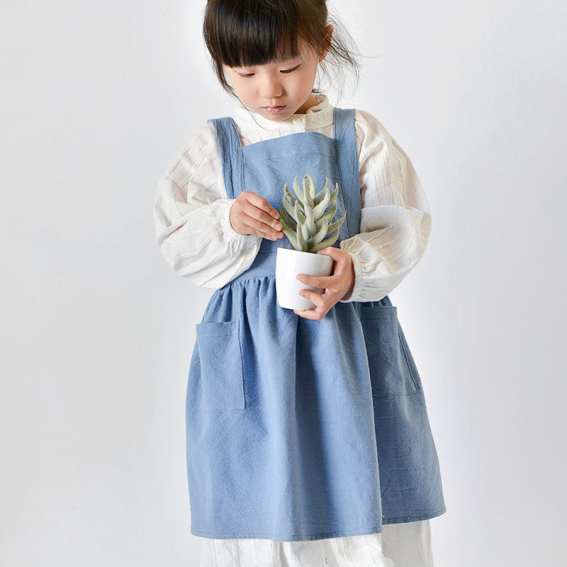 Kids Cotton Apron Dress Parent - Baking Kitchen For Kids incelemesi ve fiyatı