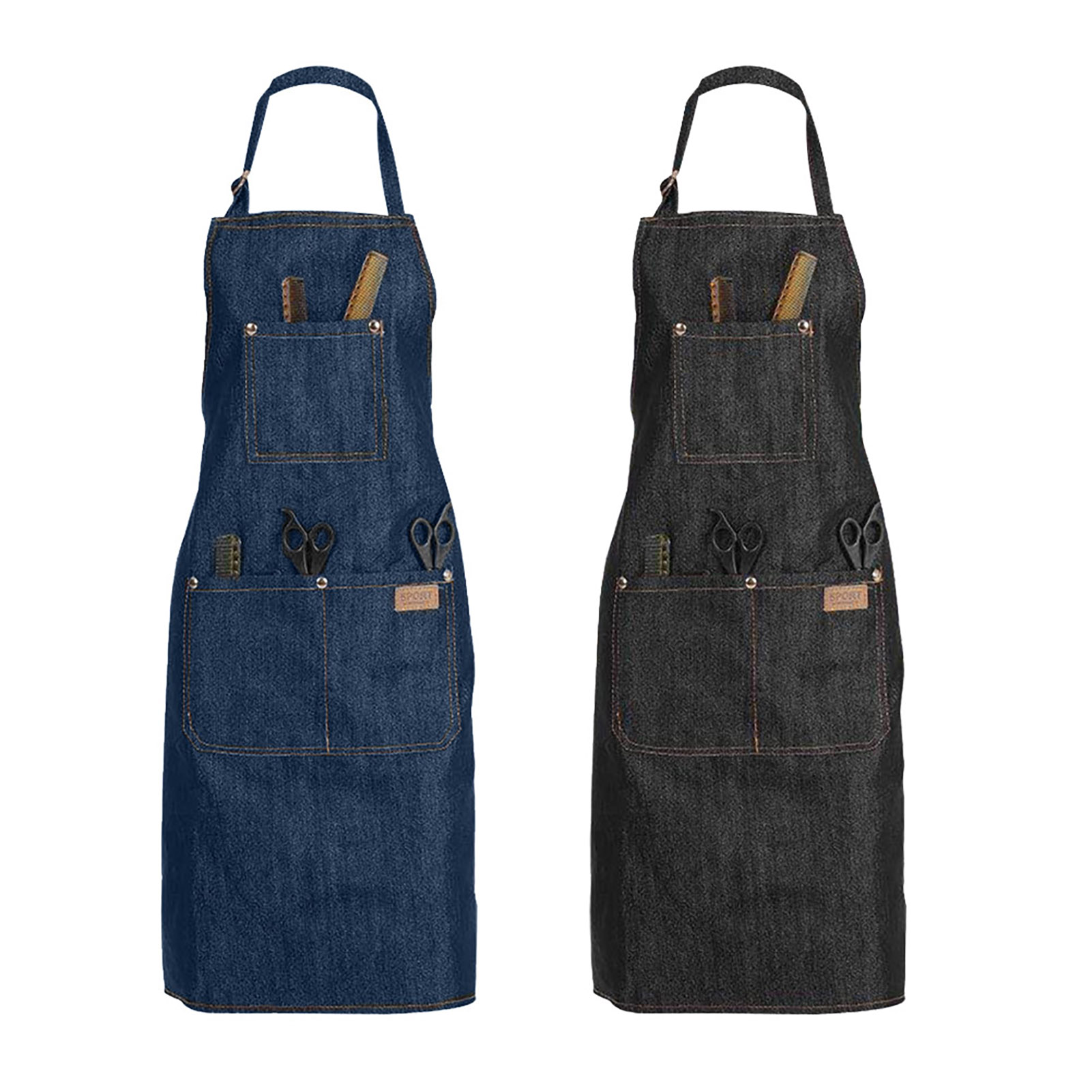 Denim Apron Salon Working Clot - Kitchen Baking Unit incelemesi ve fiyatı