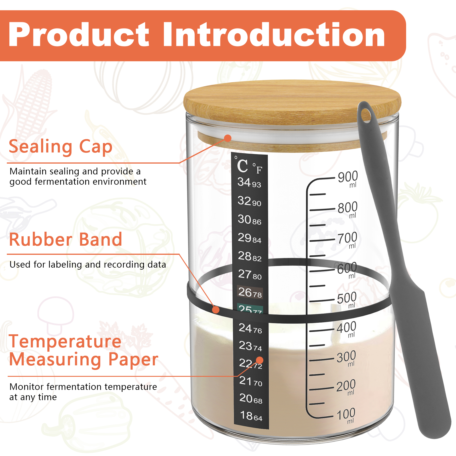 Sourdough Starter Jar Kit Sour - Kitchen Baking Soda incelemesi ve fiyatı