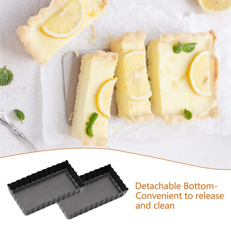 6Pcs Mini Tart Pan Set Rectang - Tart Pan Loose incelemesi ve fiyatı