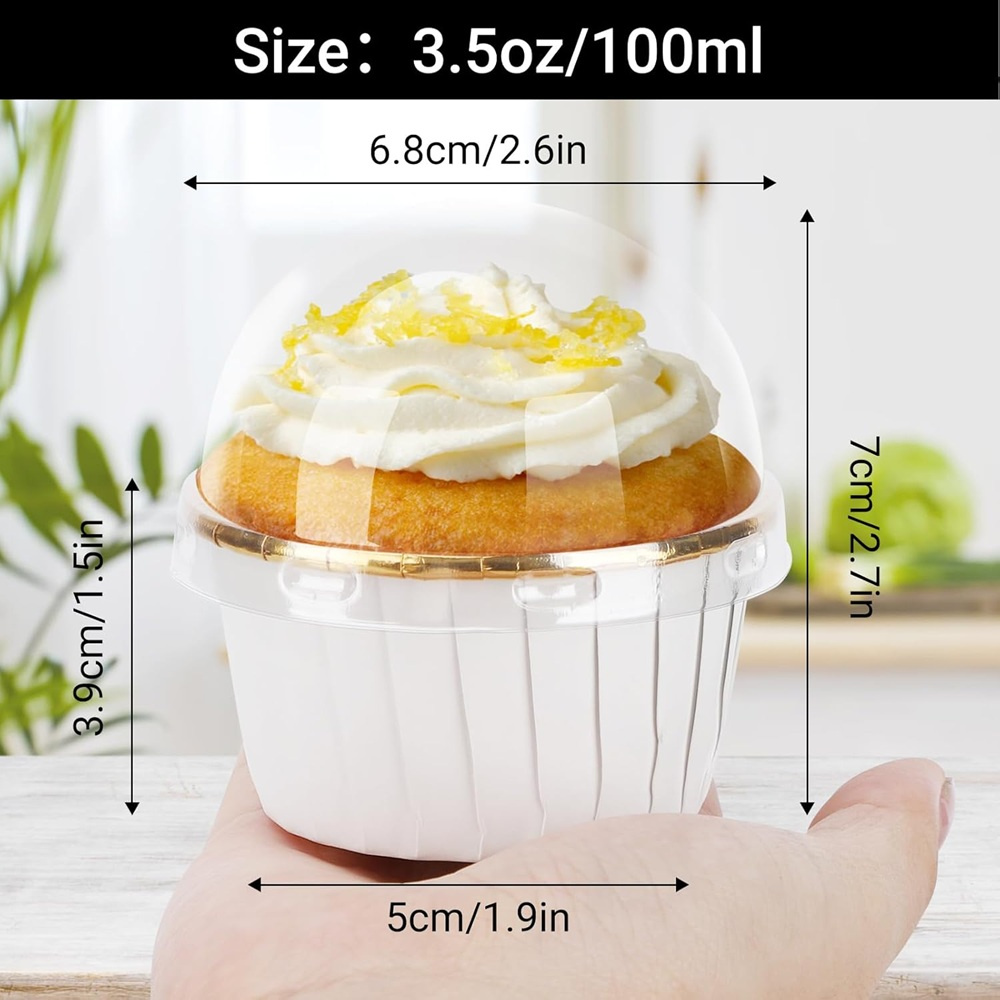 50 pcs Muffins Cup Paper Cupca - Kitchen Baking Paper incelemesi ve fiyatı