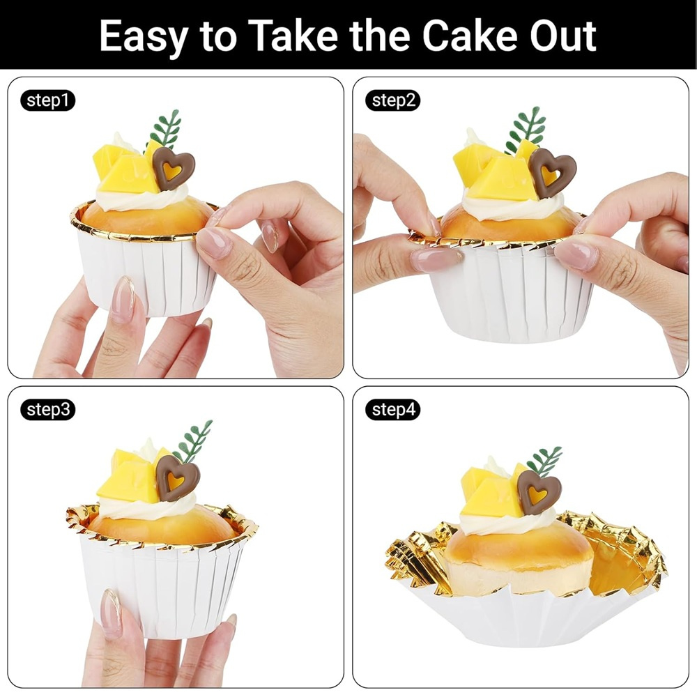 50 pcs Muffins Cup Paper Cupca - Kitchen Baking Paper incelemesi ve fiyatı