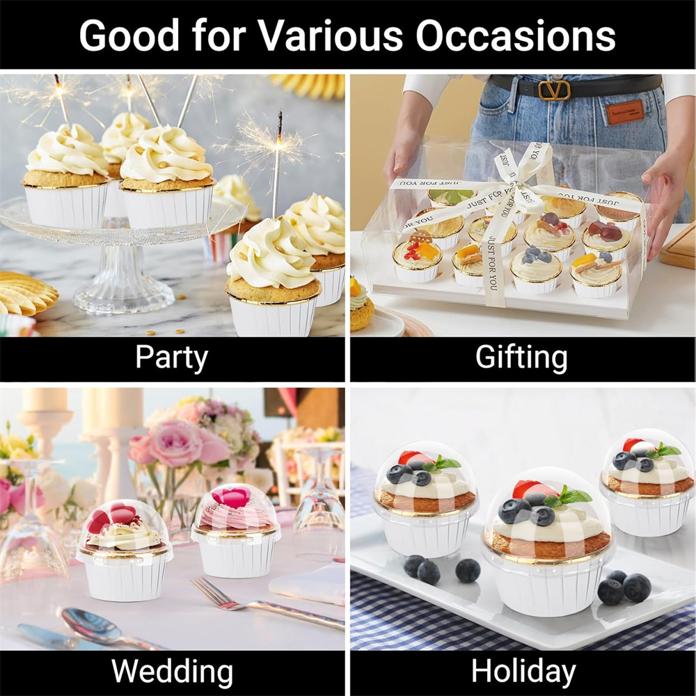 50 pcs Muffins Cup Paper Cupca - Kitchen Baking Paper incelemesi ve fiyatı