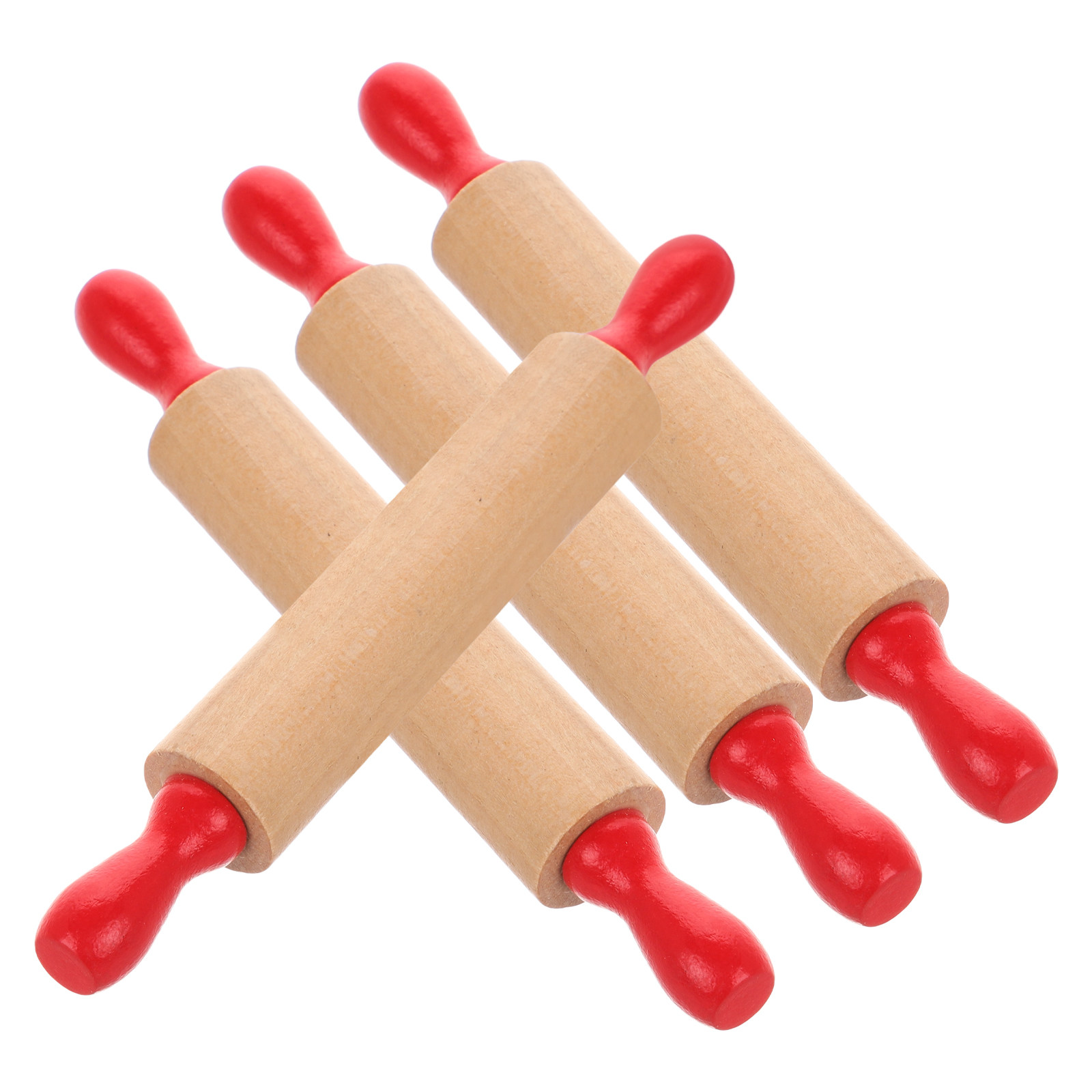 4Pcs Kids Rolling Pin Small Wo - Baking Kitchen For Kids incelemesi ve fiyatı