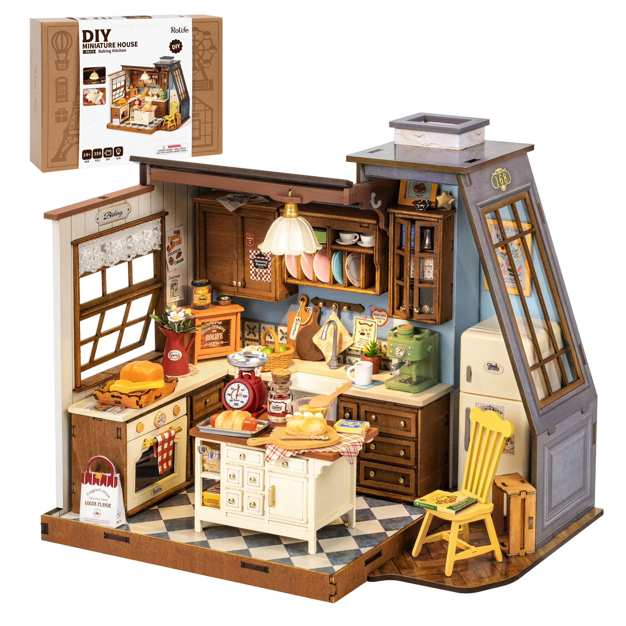 Rolife DIY Miniature House Kit - Baking Kitchen Dg172 incelemesi ve fiyatı