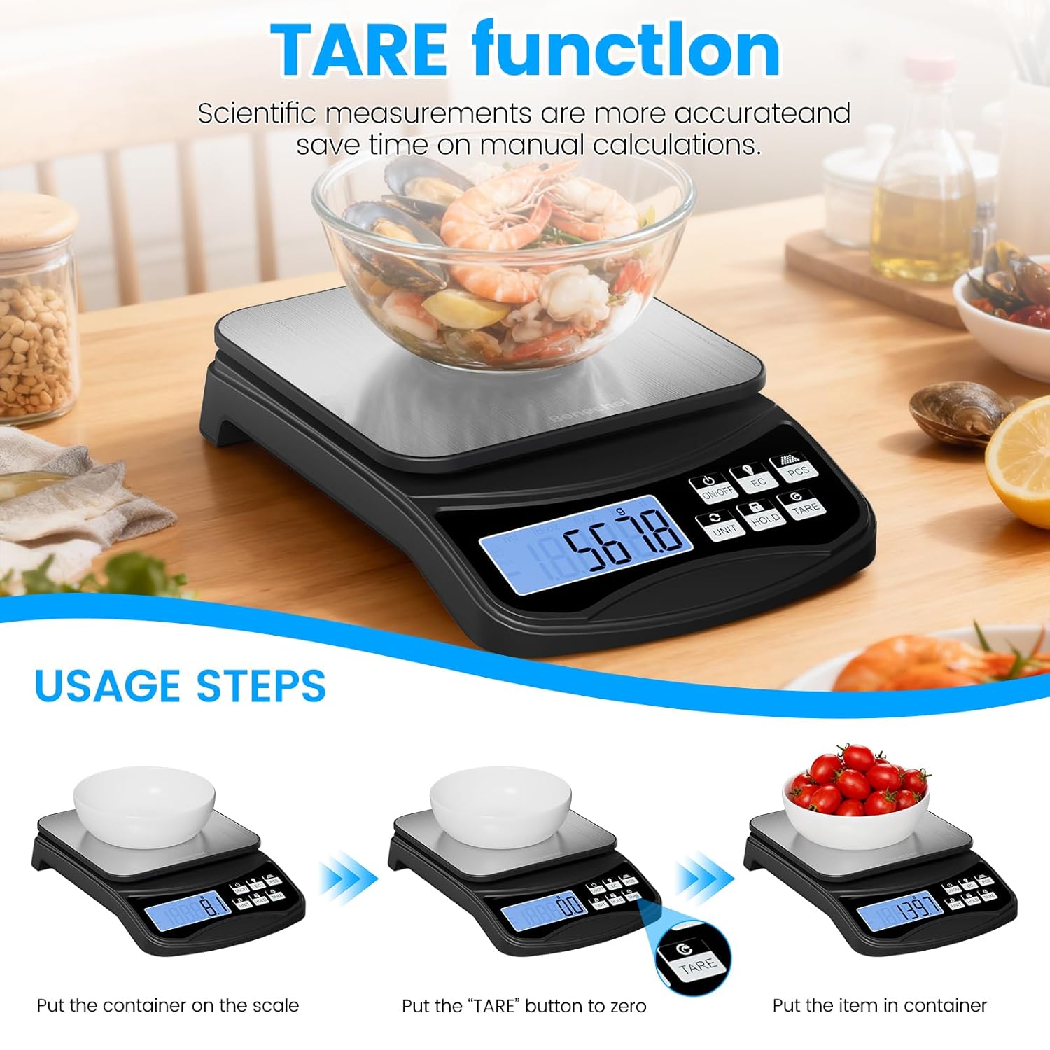 Digital Kitchen Scale with Lar - Kitchen Baking Unit incelemesi ve fiyatı