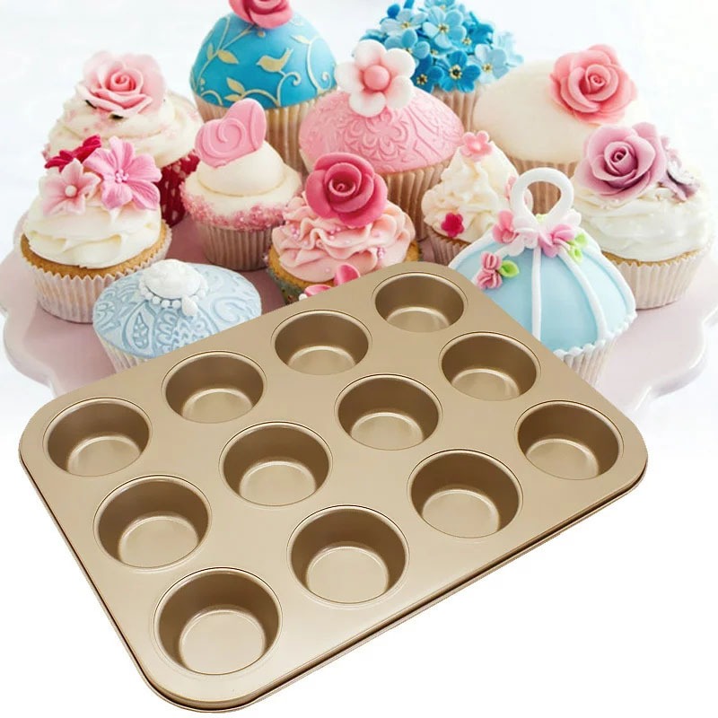 Non-Stick Cupcake Pan Muffin T - Kitchen Essentials Baking Tray incelemesi ve fiyatı