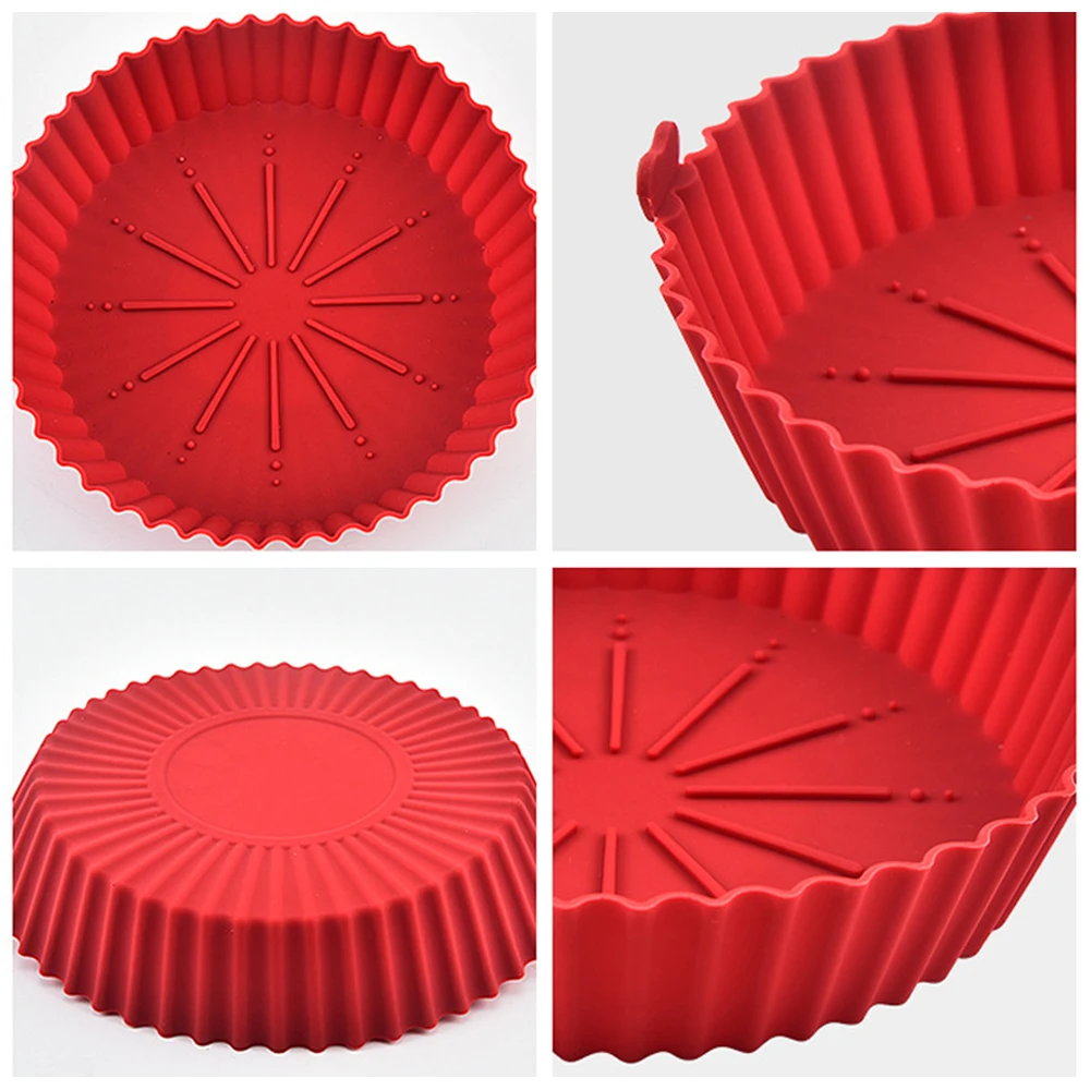 Round Air Fryer Silicone Pot - - Kitchen Essentials Baking Tray incelemesi ve fiyatı