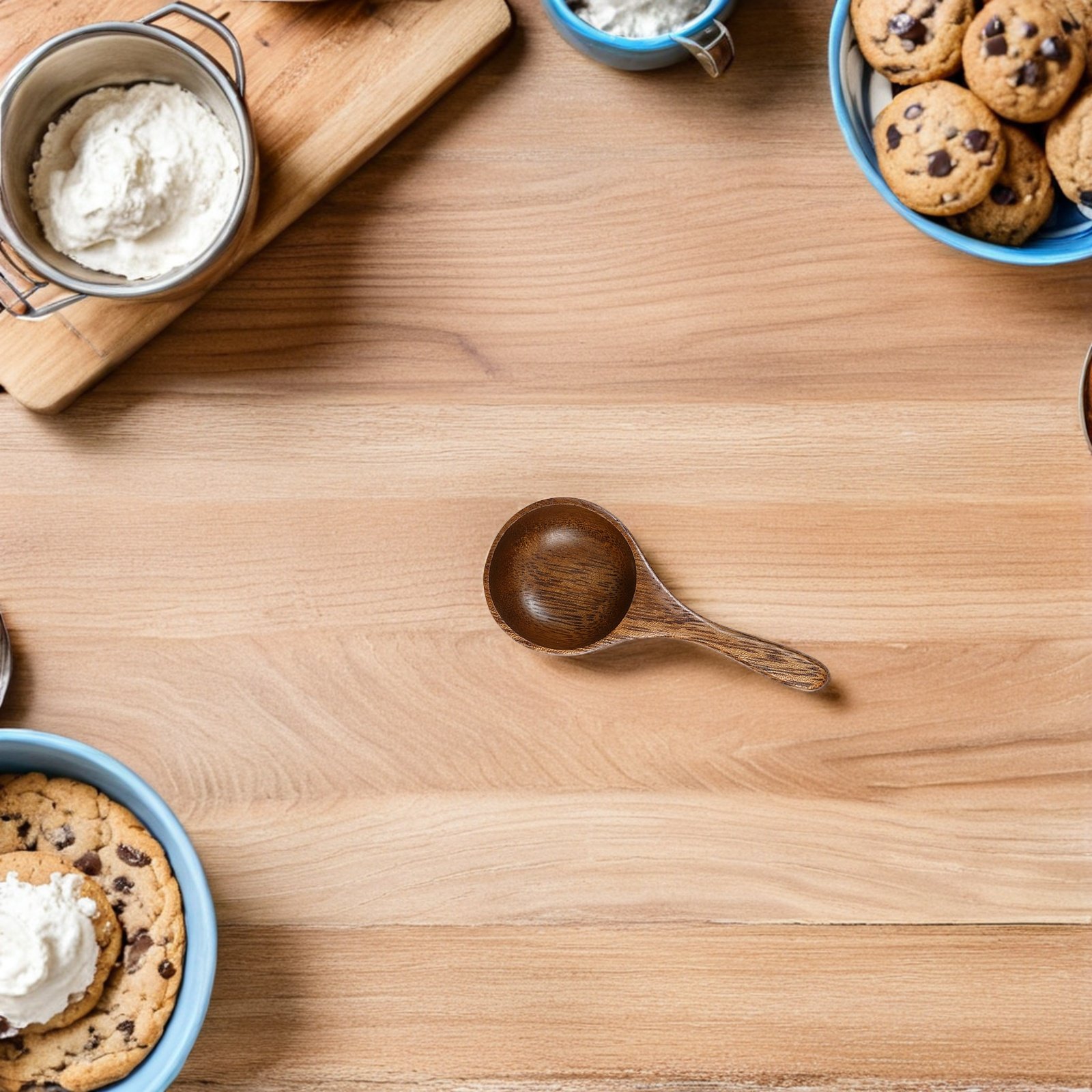 Natural Wood Measuring Spoon C - Kitchen Baking Soda incelemesi ve fiyatı