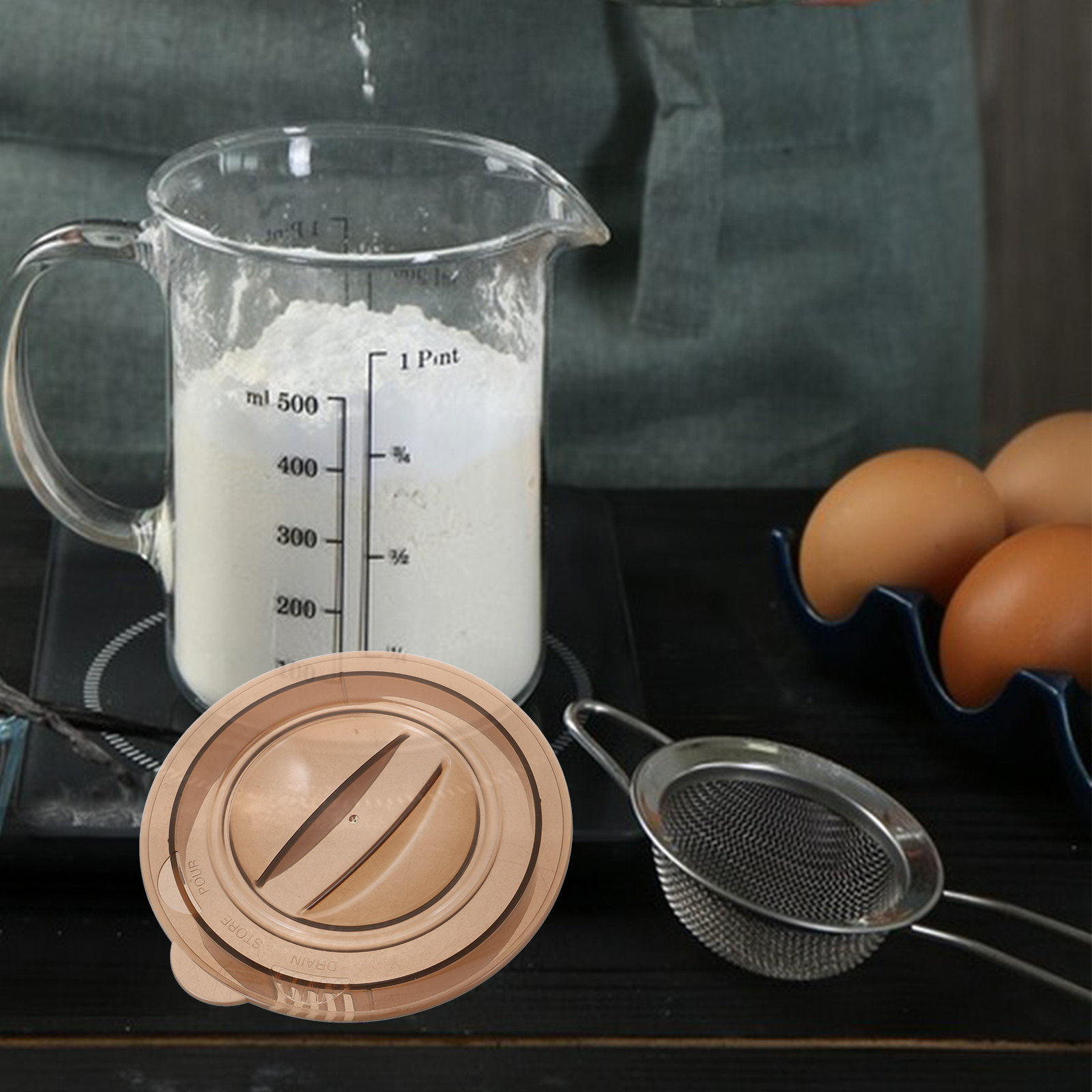Measuring Cup Plastic Lid for  - Kitchen Baking Soda incelemesi ve fiyatı