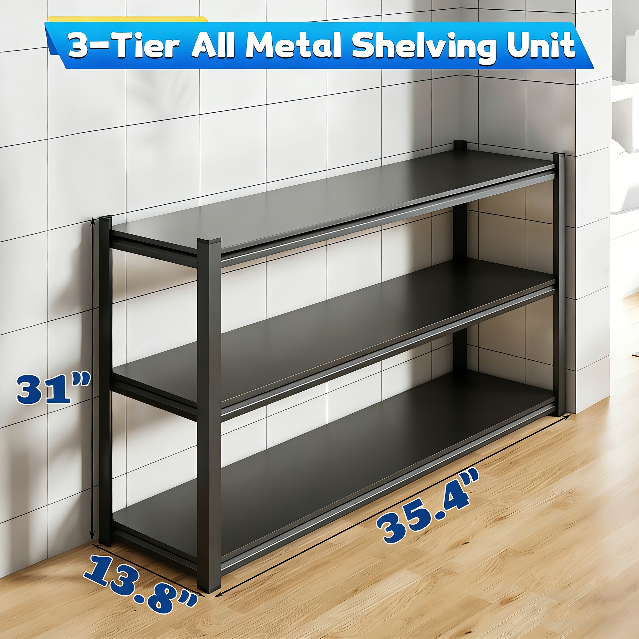 3-Tier Storage Shelving Unit,  - Kitchen Baking Unit incelemesi ve fiyatı