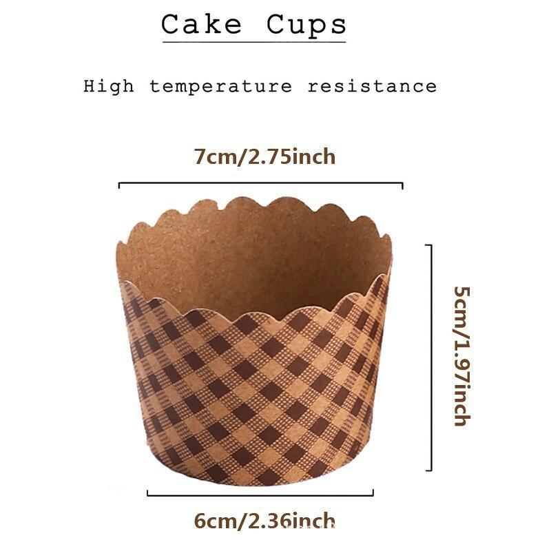 50Pcs/Pack Cupcake Paper Cups  - Kitchen Baking Paper incelemesi ve fiyatı