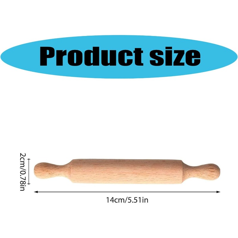 Wooden Mini Rolling Pin for Ki - Baking Kitchen For Kids incelemesi ve fiyatı
