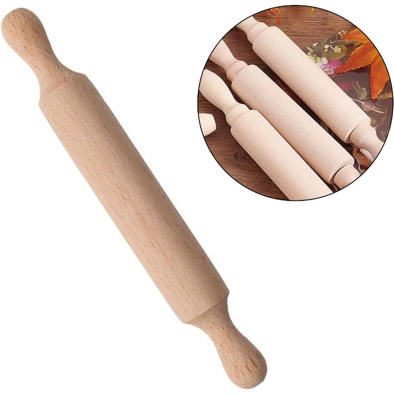 Wooden Mini Rolling Pin for Ki - Baking Kitchen For Kids incelemesi ve fiyatı