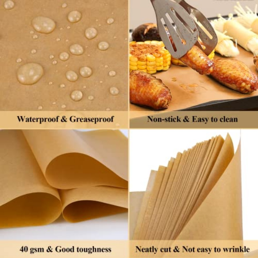 100PCS Unbleached Parchment Pa - Kitchen Baking Paper incelemesi ve fiyatı