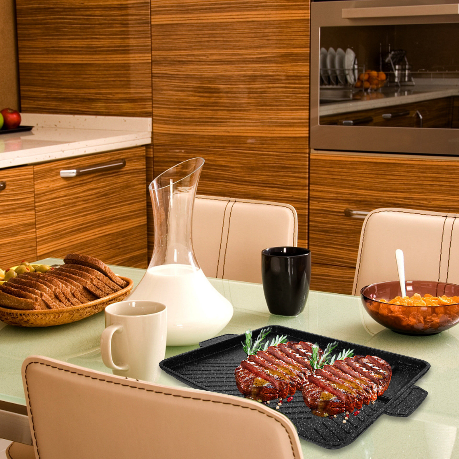 Grill Pan Nonstick Baking Tray - Kitchen Essentials Baking Tray incelemesi ve fiyatı