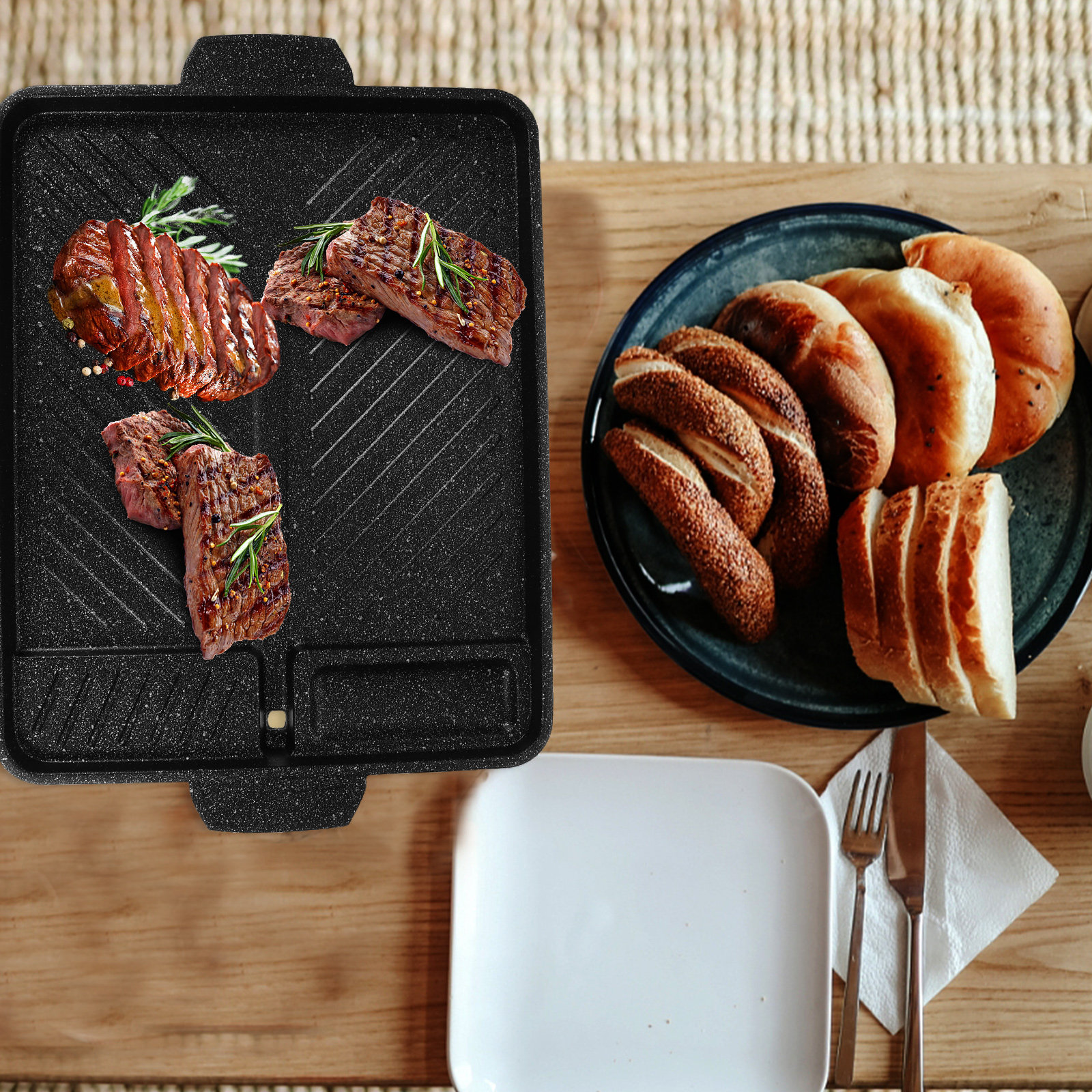 Grill Pan Nonstick Baking Tray - Kitchen Essentials Baking Tray incelemesi ve fiyatı