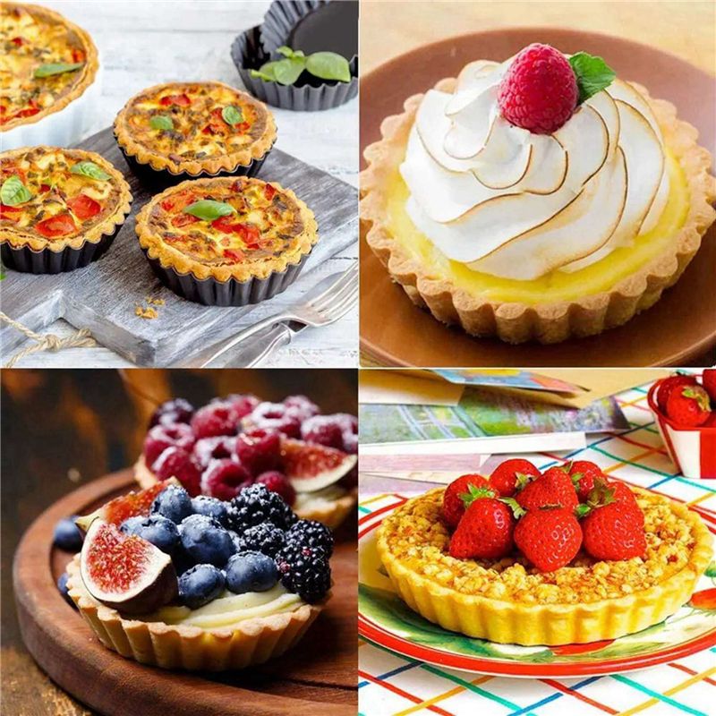 BAAJ-18Pcs 4In/10Cm Mini Pie M - Tart Pan Loose incelemesi ve fiyatı