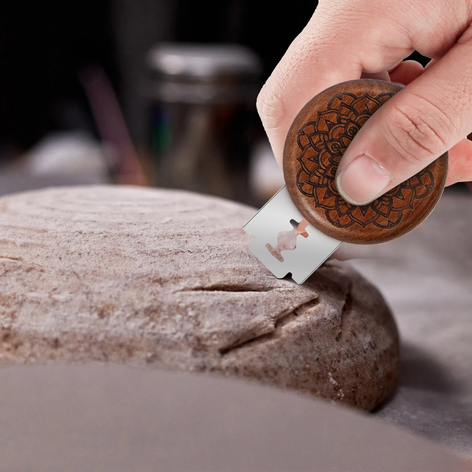 Bread Lame Dough Score Cutting - Dough Scraper Curved incelemesi ve fiyatı