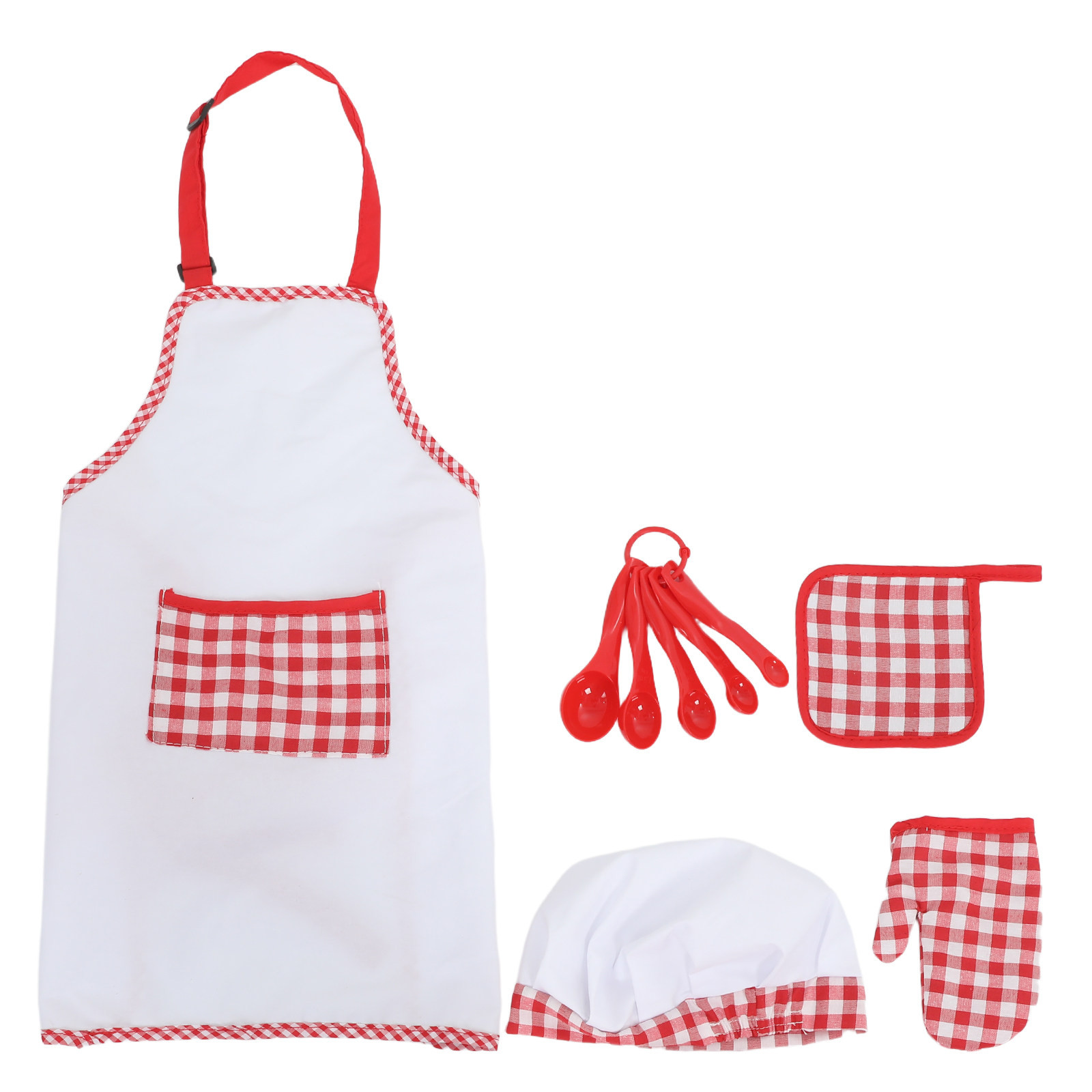 1Set Kids Cooking Apron Set wi - Baking Kitchen For Kids incelemesi ve fiyatı