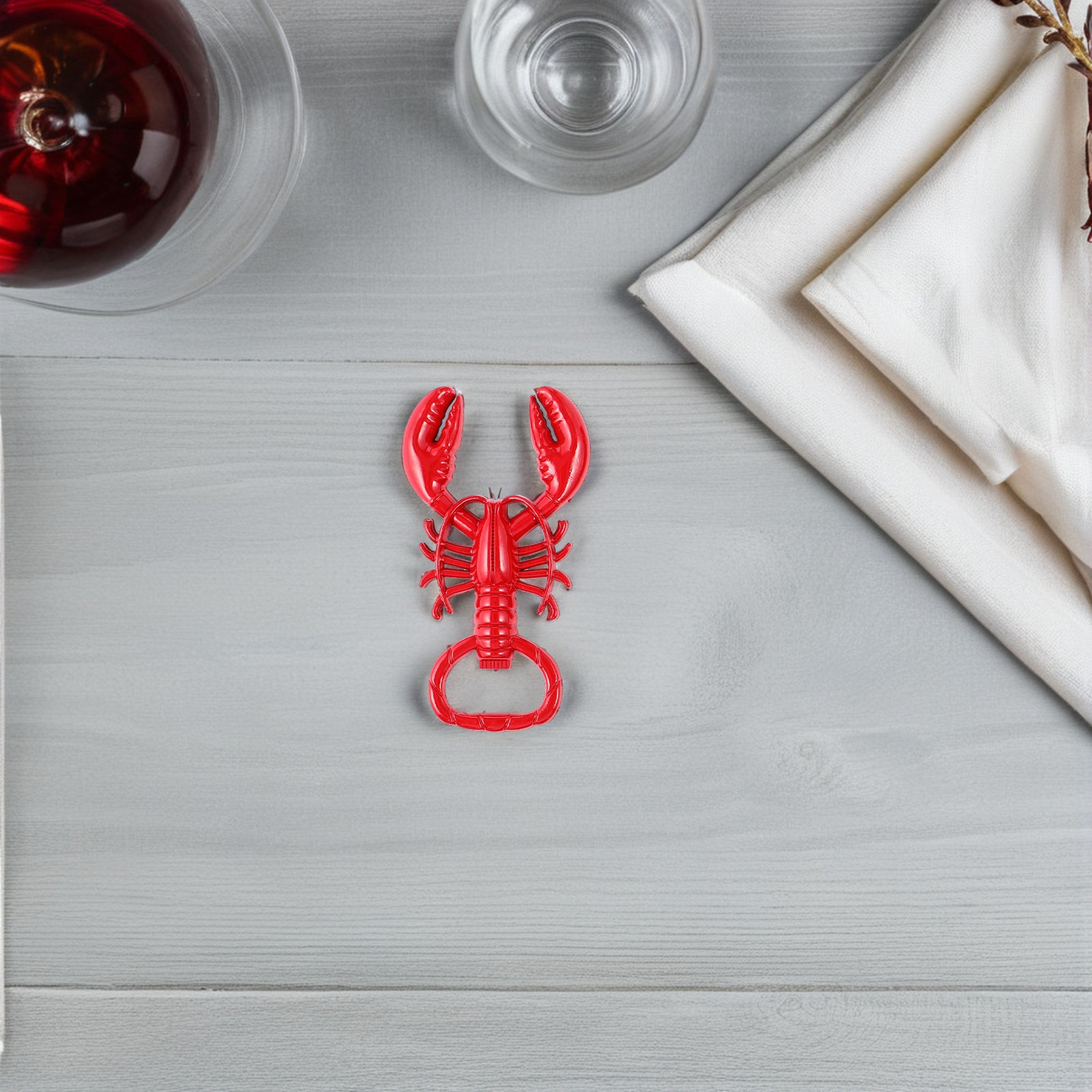 Red Baked Enamel Lobster Bottl - Kitchen Baking Soda incelemesi ve fiyatı