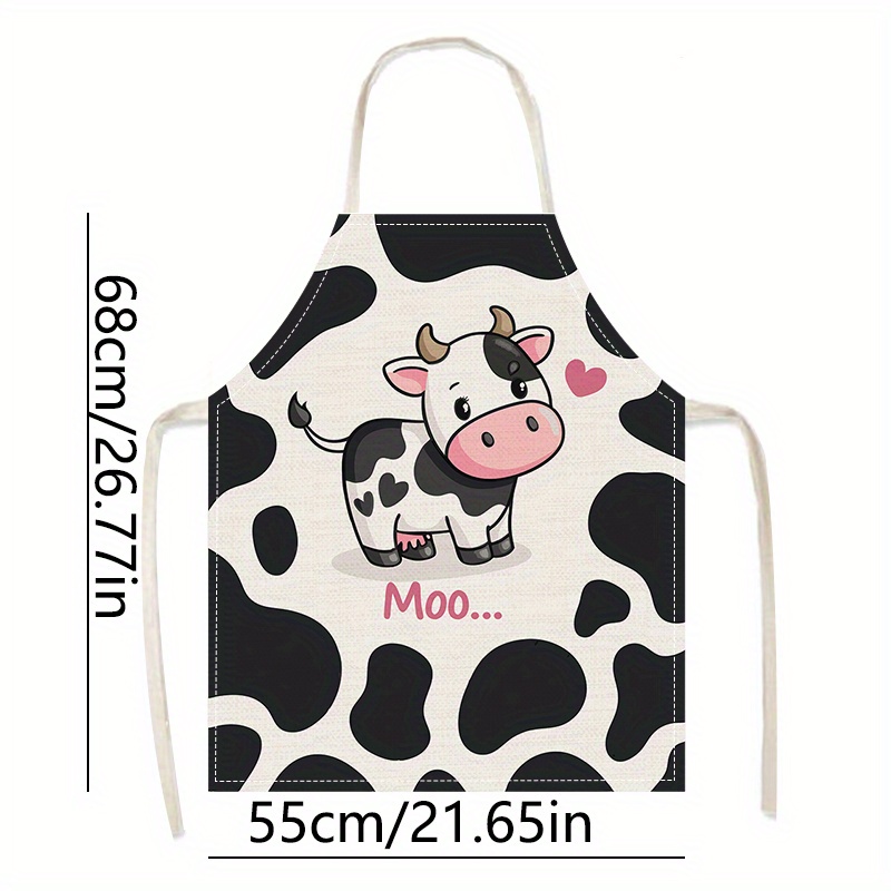 1pc Cute Cartoon Cow Print Kit - Baking Kitchen For Kids incelemesi ve fiyatı