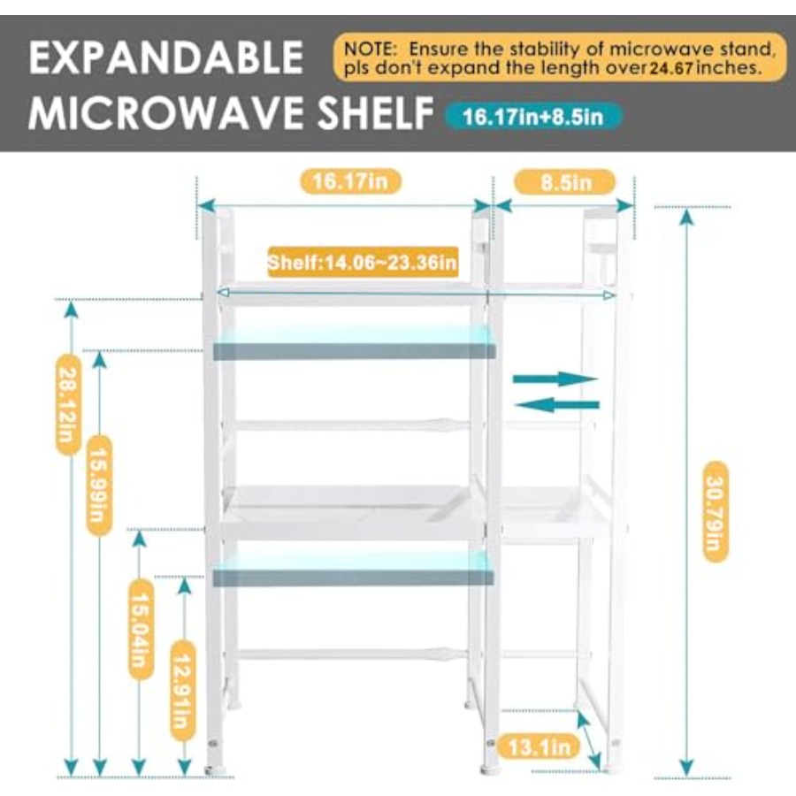 Microwave Oven Rack, Expandabl - Kitchen Utensils incelemesi ve fiyatı