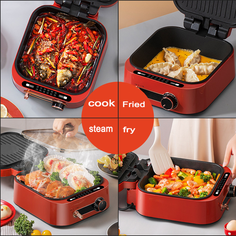 Rice Cooker Smokeless Frying P - Kitchen Baking Appliances incelemesi ve fiyatı