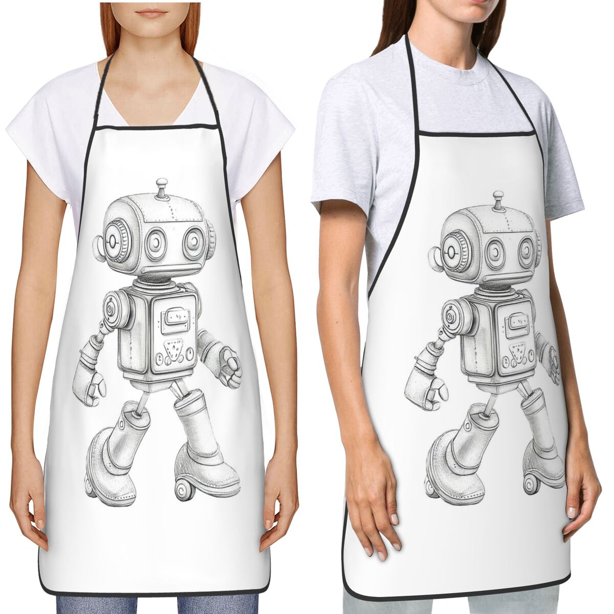 Retro Sketch Robot With Mechan - Kitchen Robot Baking incelemesi ve fiyatı